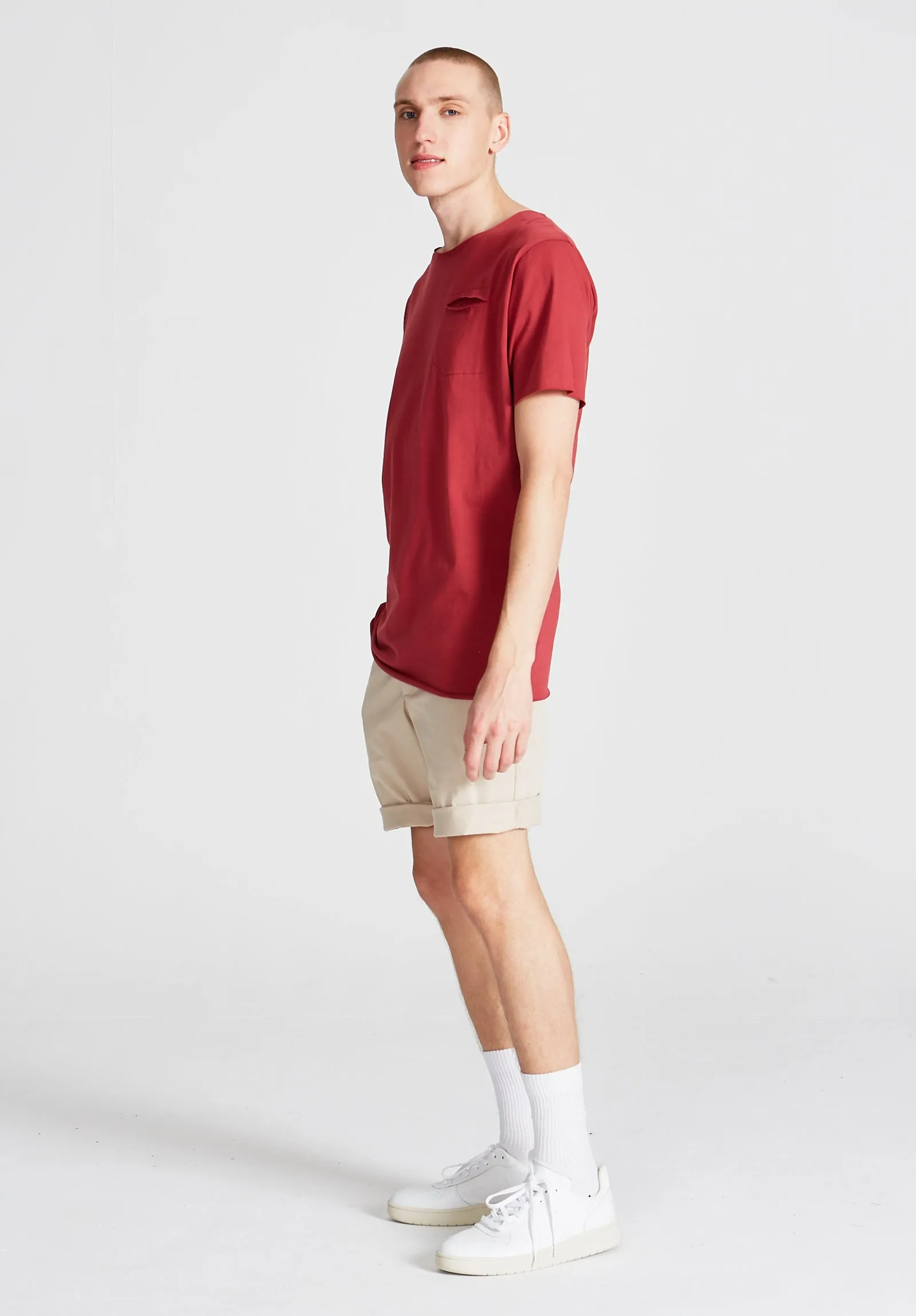 NEW FOUNDLAND organic cotton t-shirt - Brick Red Givn Berlin