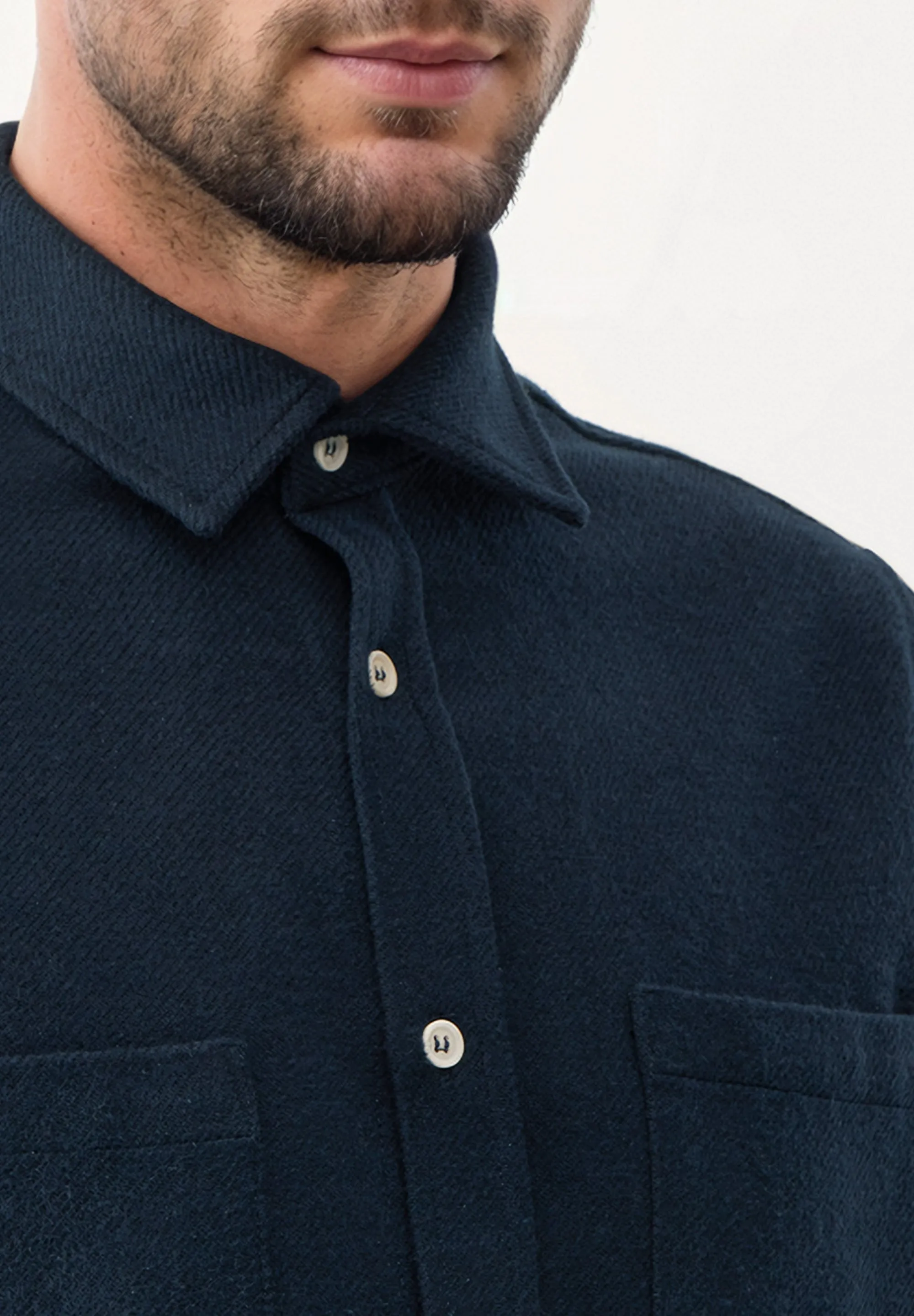 OLIVER shirt made from organic cotton - Midnight Blue Givn Berlin