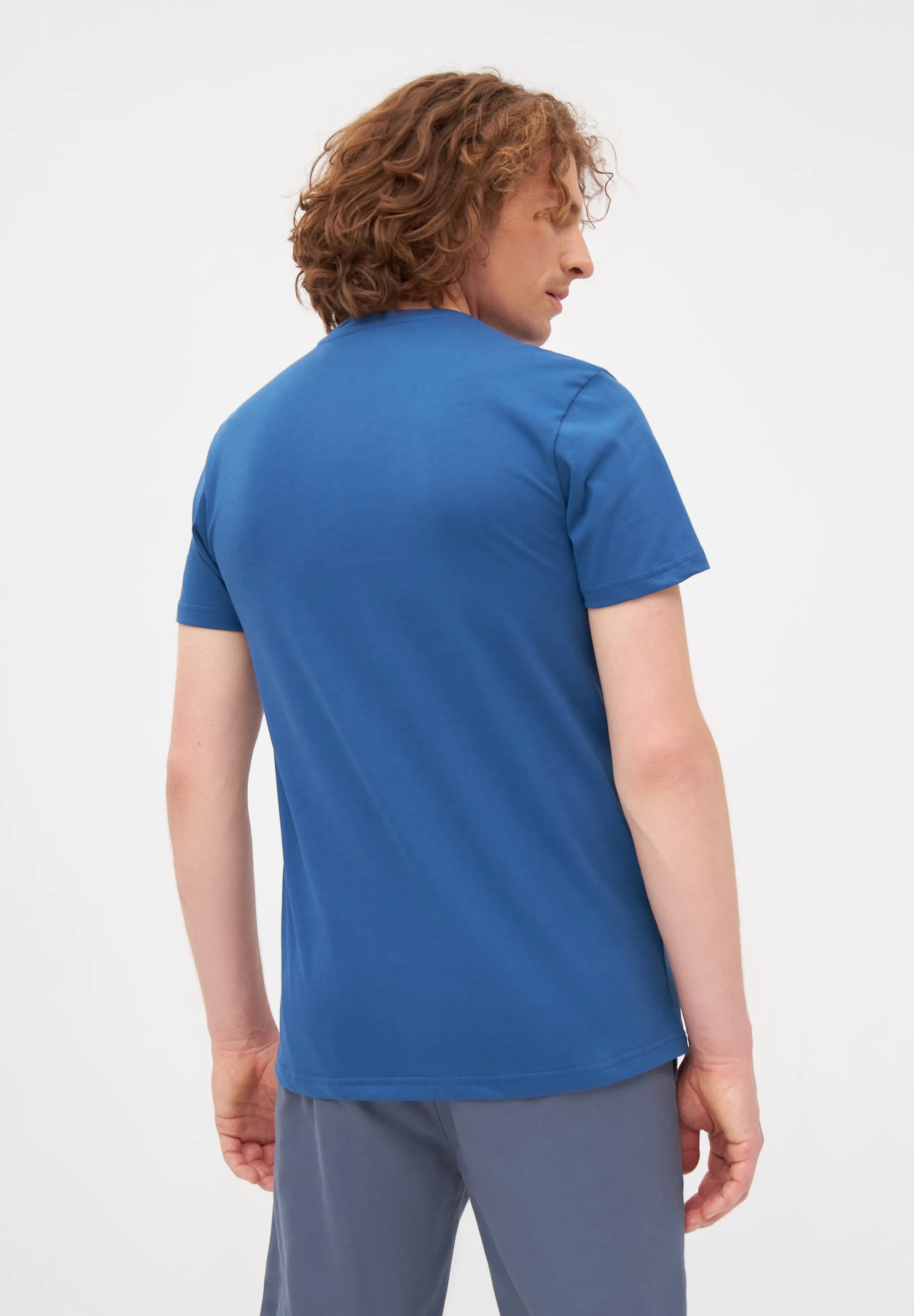 Organic Cotton COLBY (Forms) T-Shirt - Ocean Blue Givn Berlin