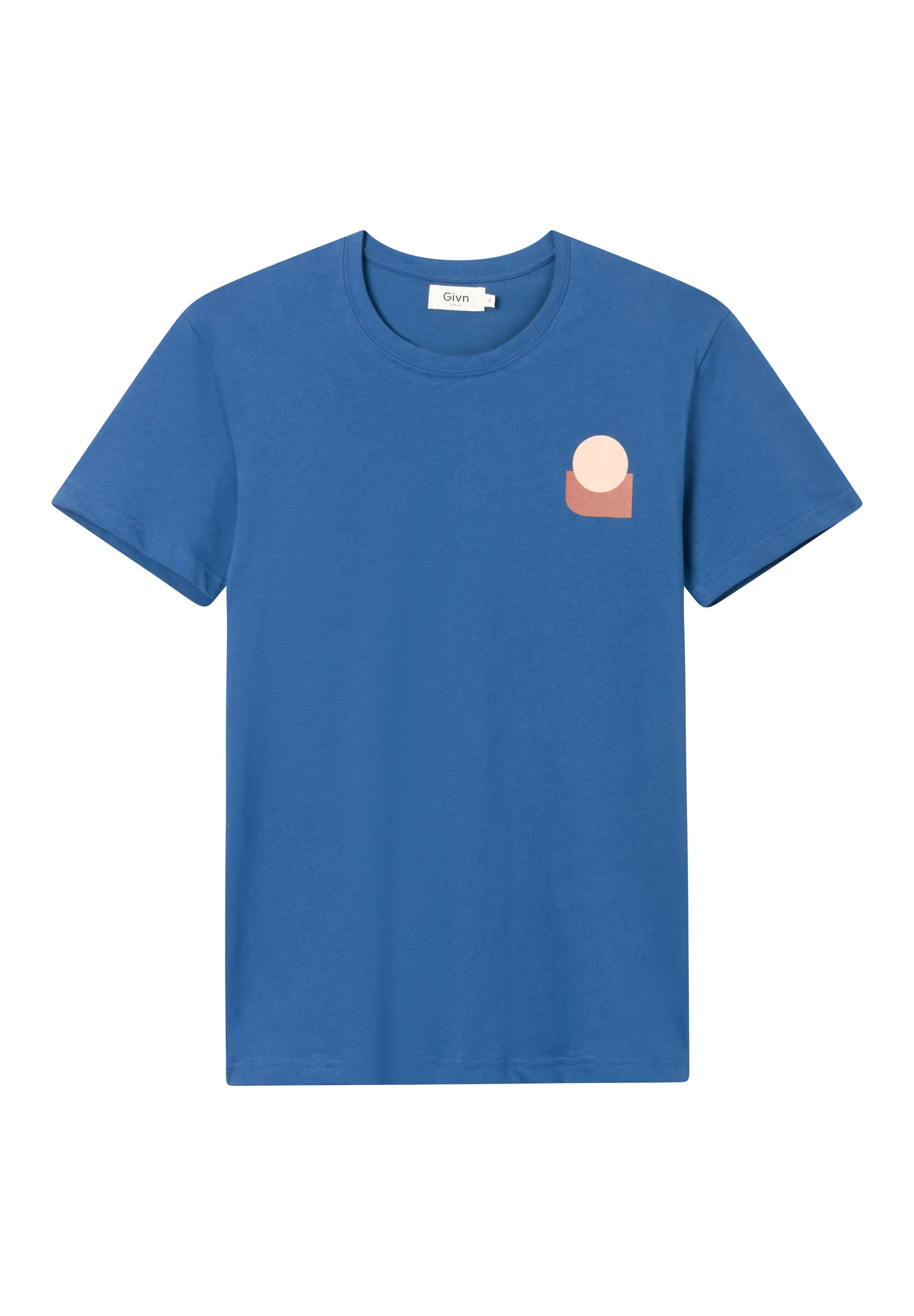 Organic Cotton COLBY (Forms) T-Shirt - Ocean Blue Givn Berlin
