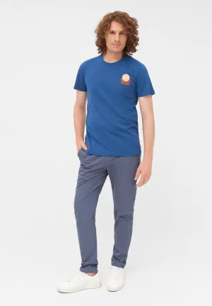 Organic Cotton COLBY (Forms) T-Shirt - Ocean Blue Givn Berlin