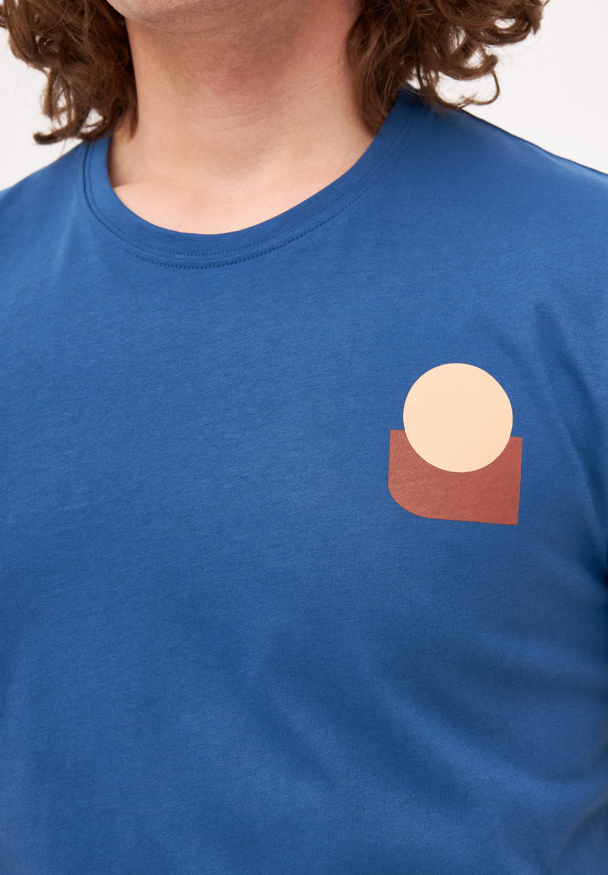 Organic Cotton COLBY (Forms) T-Shirt - Ocean Blue Givn Berlin