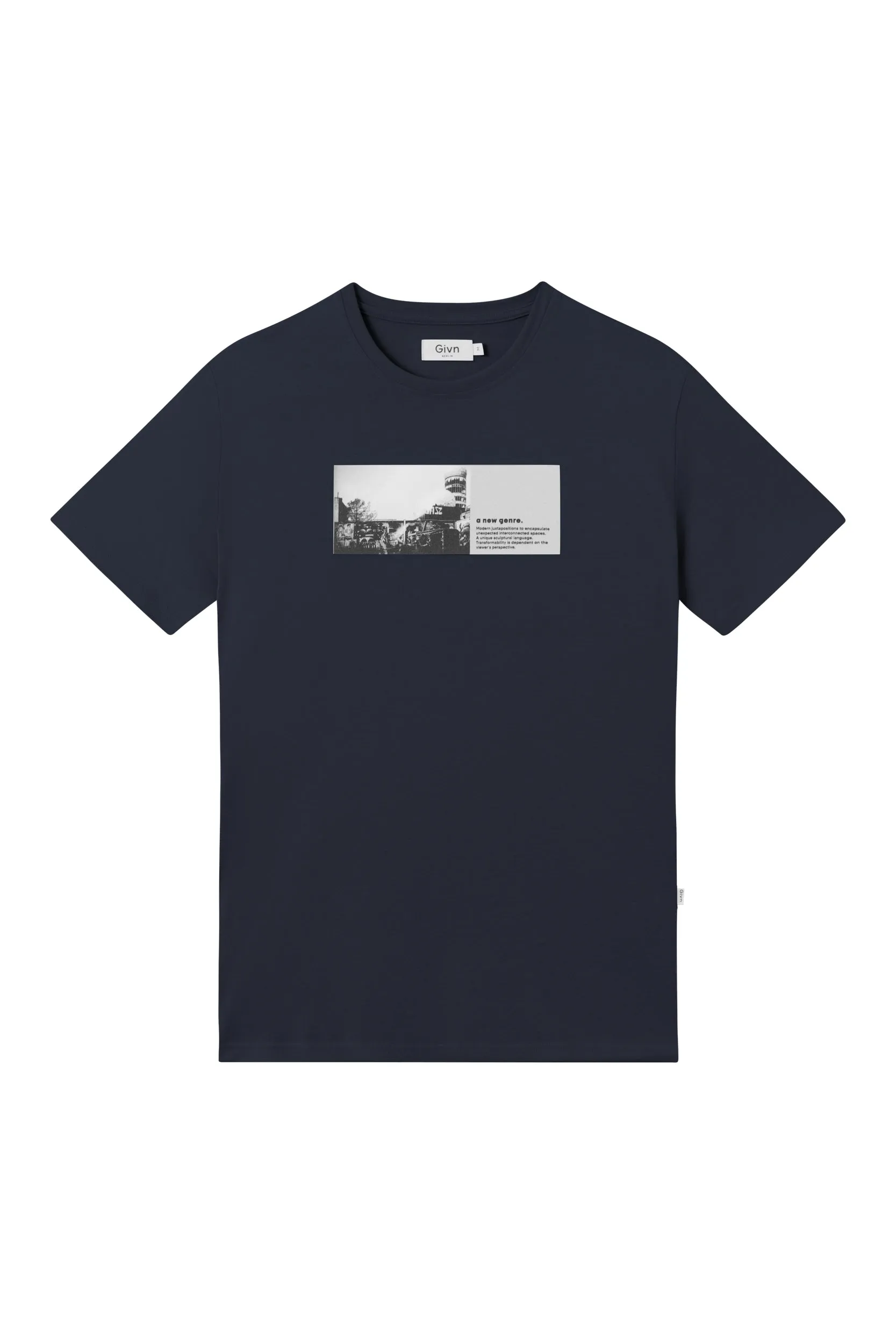 Organic Cotton COLBY (New Genre) T-Shirt - Midnight Blue Givn Berlin