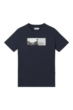 Organic Cotton COLBY (New Genre) T-Shirt - Midnight Blue Givn Berlin