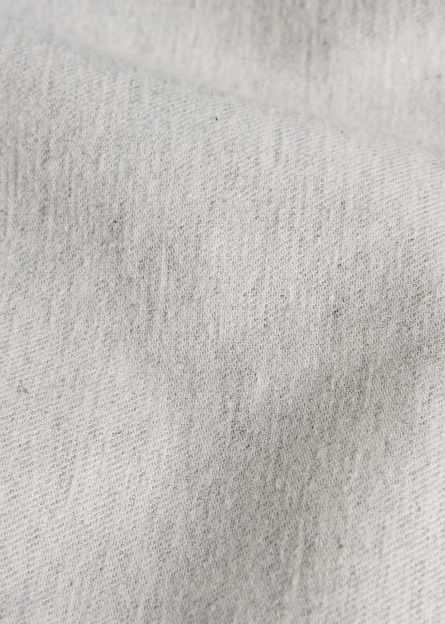 Organic Cotton Flannel Shirt KENT - Light Grey Melange Givn Berlin