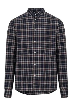 Organic Cotton Flannel Shirt KENT - Navy (Checks) Givn Berlin