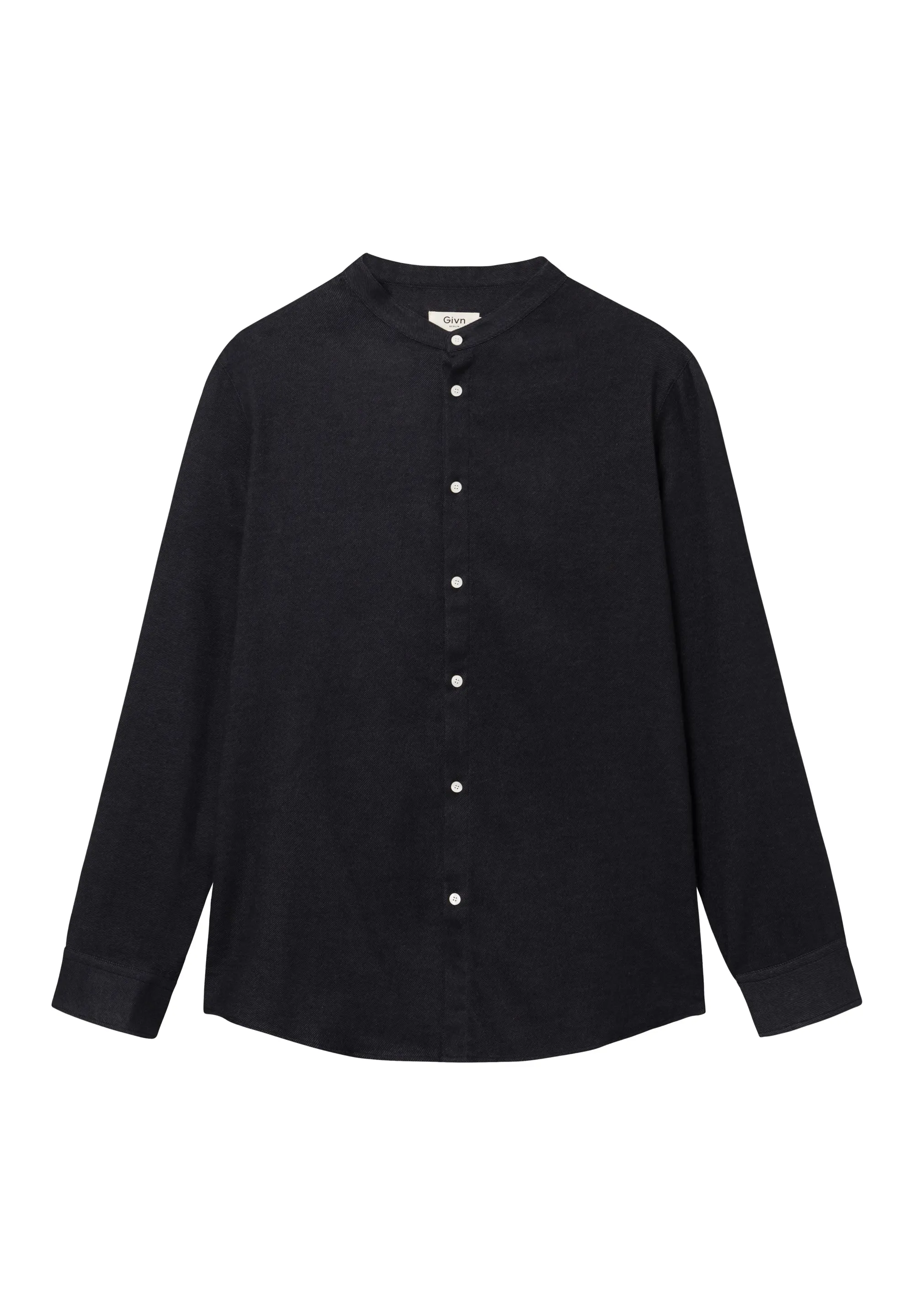 Organic Cotton Flannel Shirt WES - Anthracite Givn Berlin