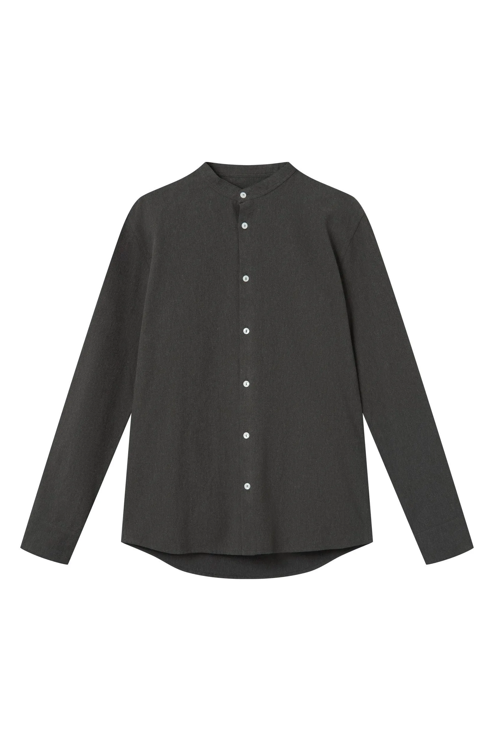 Organic Cotton Flannel Shirt WES - Dark Brown Givn Berlin