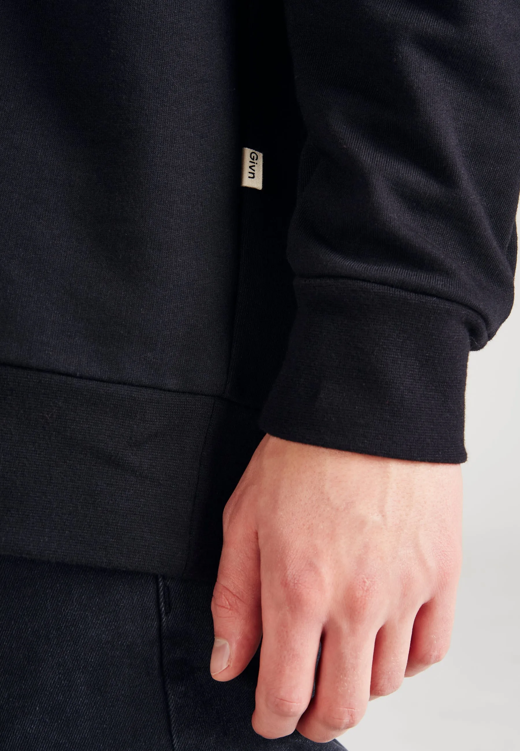 Organic Cotton Hoodie WILL - Black Givn Berlin