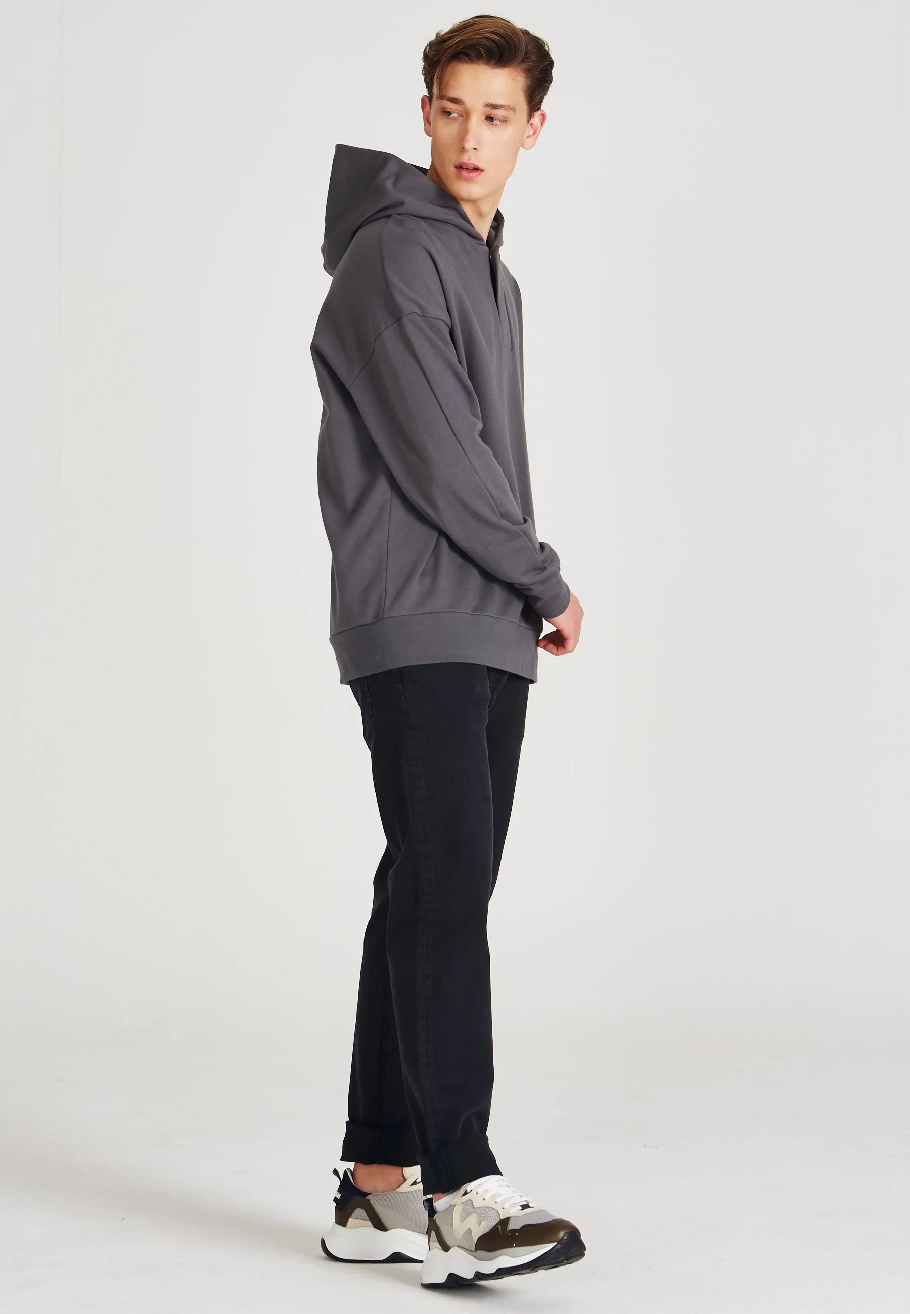 Organic Cotton Hoodie WILL - Shadow Grey Givn Berlin
