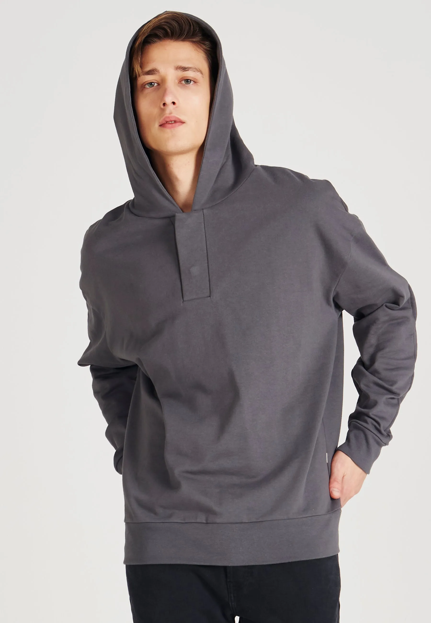 Organic Cotton Hoodie WILL - Shadow Grey Givn Berlin