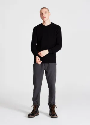Organic Cotton Knit Sweater ADRIAN - Black Givn Berlin