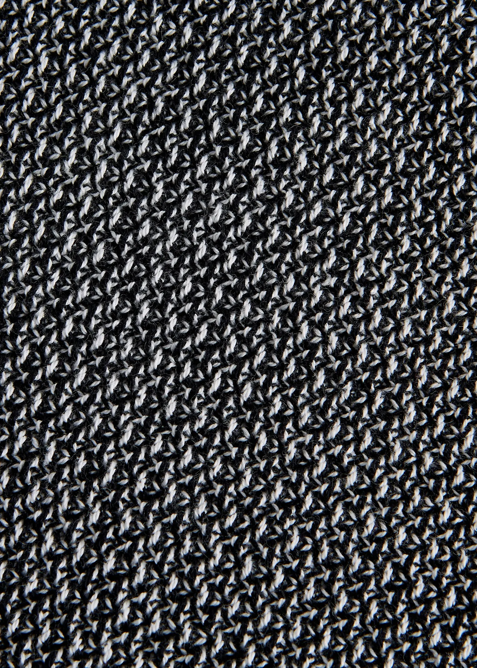 Organic Cotton Knit Sweater ADRIAN - Black / White (Melange) Givn Berlin