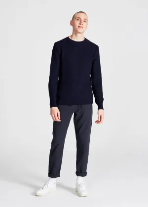 Organic Cotton Knit Sweater ADRIAN - Blue Givn Berlin