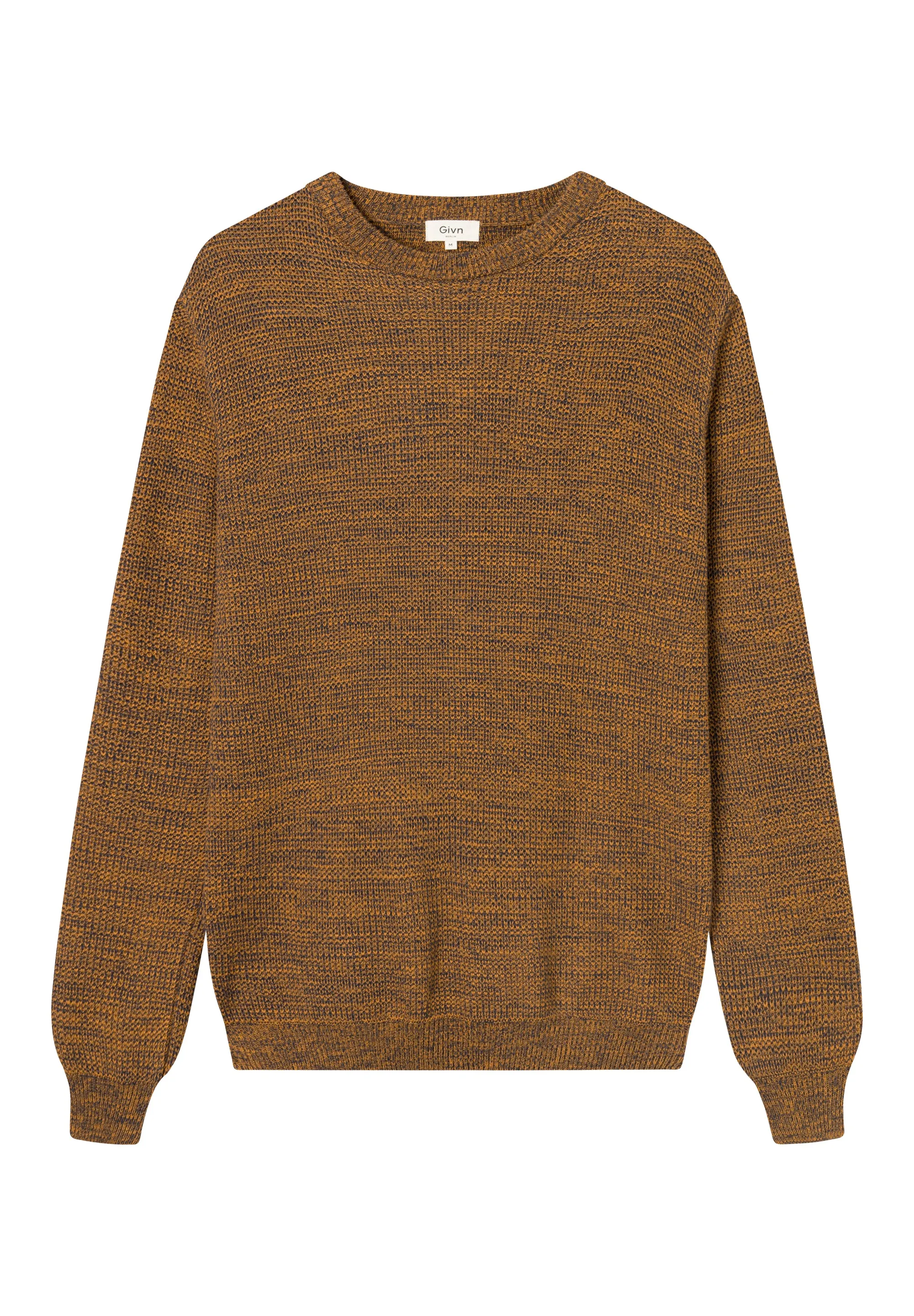 Organic Cotton Knit Sweater AIDEN - Golden Oak (Melange) Givn Berlin