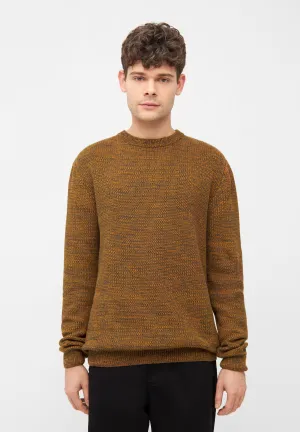 Organic Cotton Knit Sweater AIDEN - Golden Oak (Melange) Givn Berlin