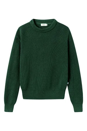 Organic Cotton Knit Sweater ARIA - Cedar Green Givn Berlin