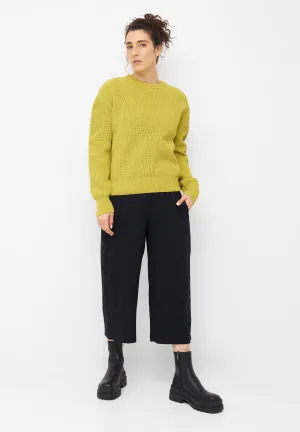 Organic Cotton Knit Sweater ARIA - Dusty Lime Givn Berlin