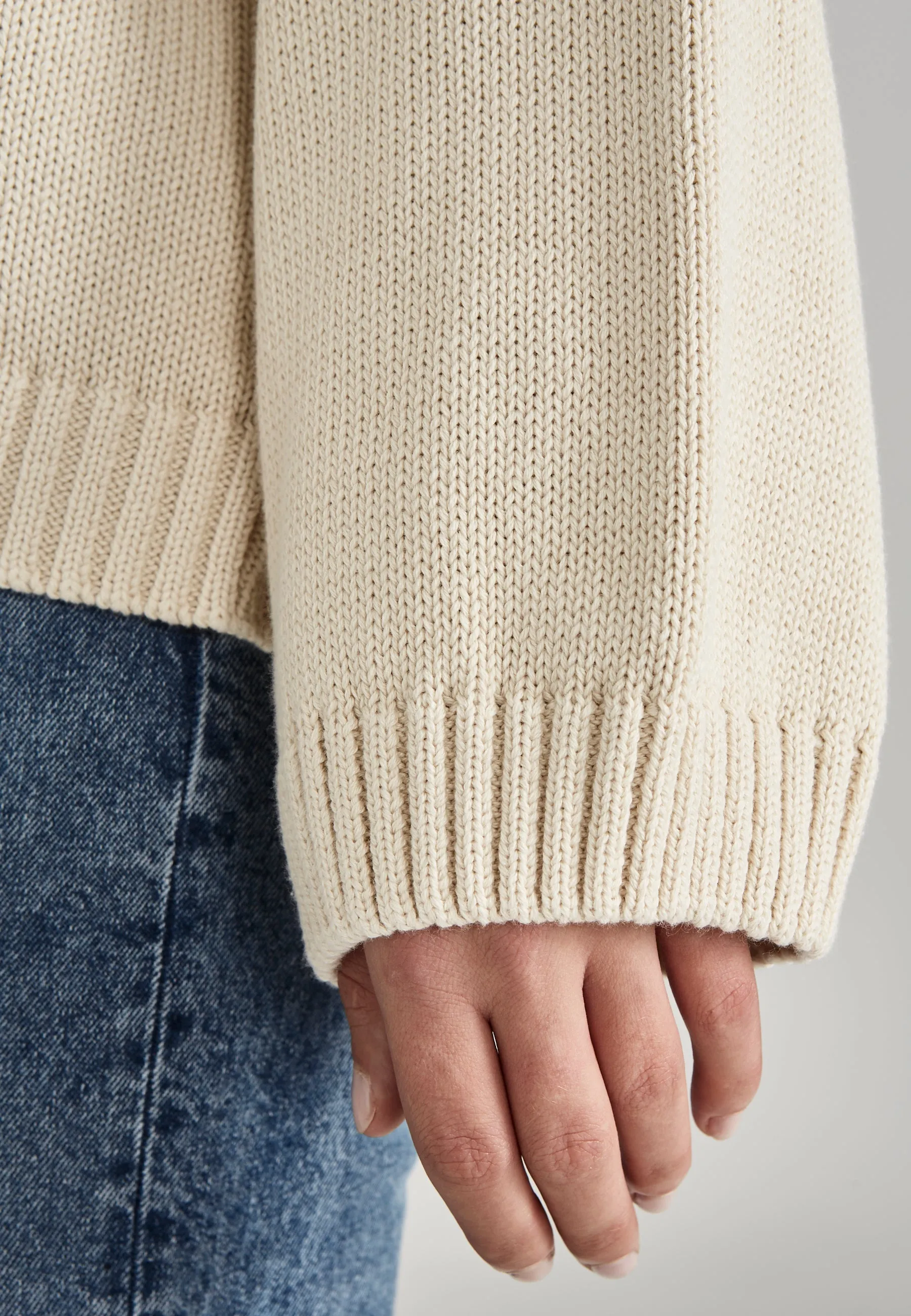 Organic Cotton Knit Sweater BECKY - Undyed Givn Berlin
