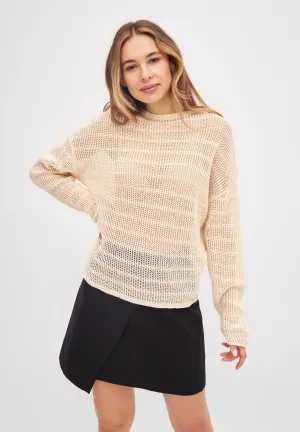 Organic Cotton Knit Sweater BRIANA - Off White Givn Berlin