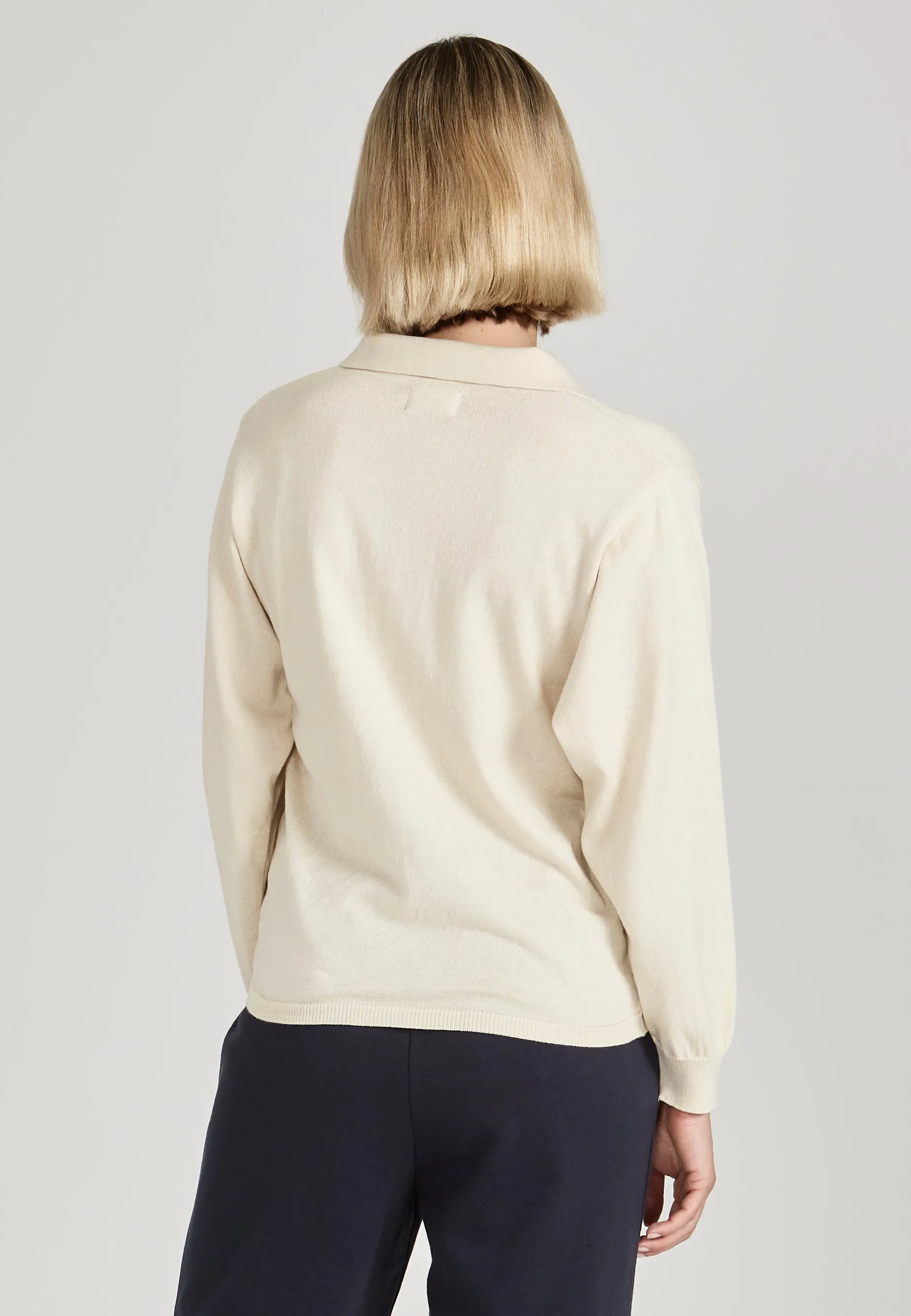 Organic Cotton Knit Sweater CAMILLA - Undyed Givn Berlin