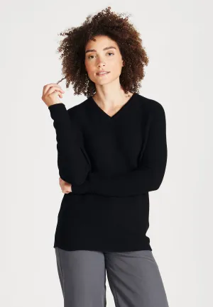 Organic Cotton Knit Sweater CHELSEA - Black Givn Berlin