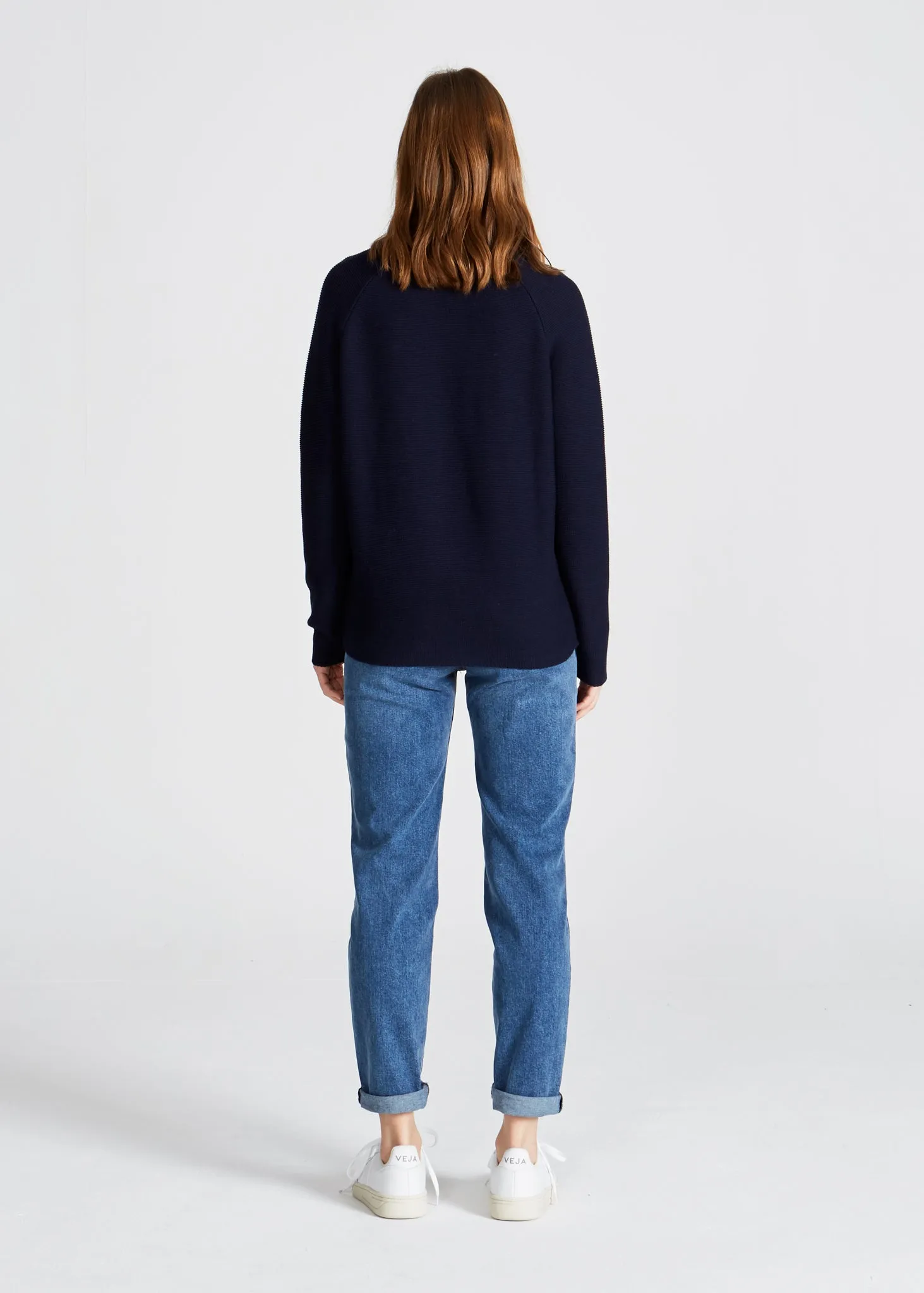 Organic Cotton Knit Sweater CHELSEA - Blue Givn Berlin