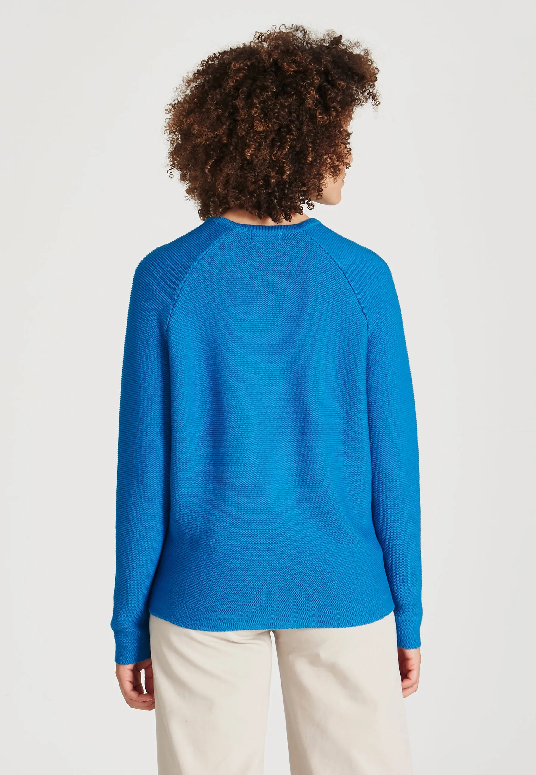 Organic Cotton Knit Sweater CHELSEA - Imperial Blue Givn Berlin
