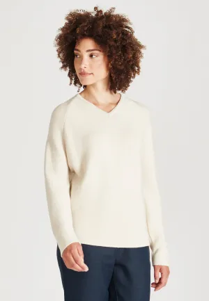 Organic Cotton Knit Sweater CHELSEA - Light Beige Givn Berlin