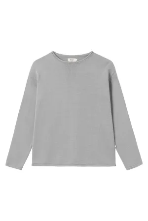 Organic Cotton Knit Sweater DANNY - Light Grey Givn Berlin