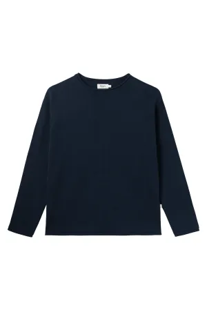 Organic Cotton Knit Sweater DANNY - Midnight Blue Givn Berlin