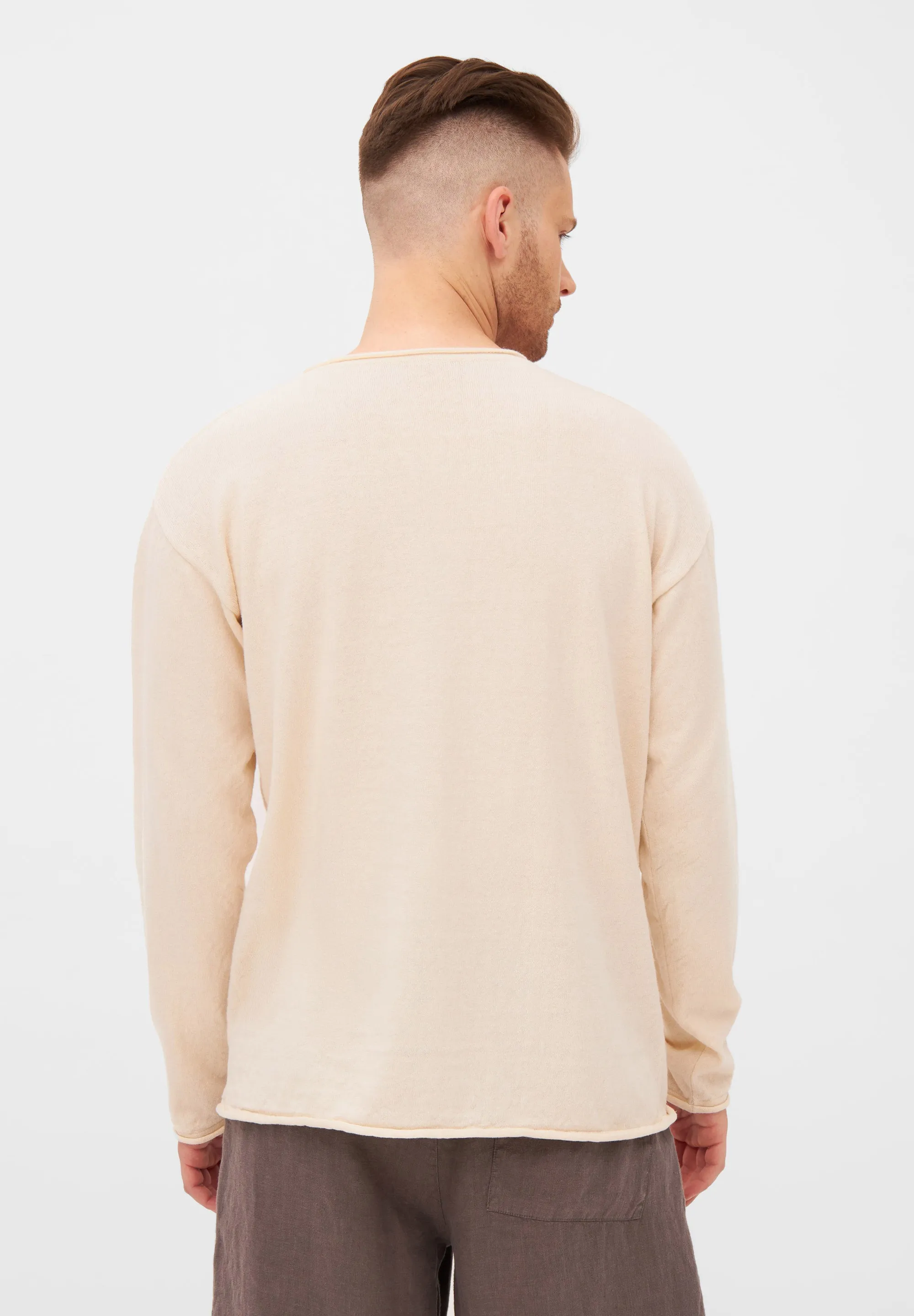 Organic Cotton Knit Sweater DENIS - Off White Givn Berlin