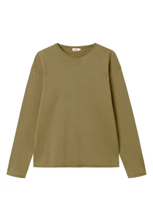 Organic Cotton Knit Sweater DENIS - Olive Oil Givn Berlin
