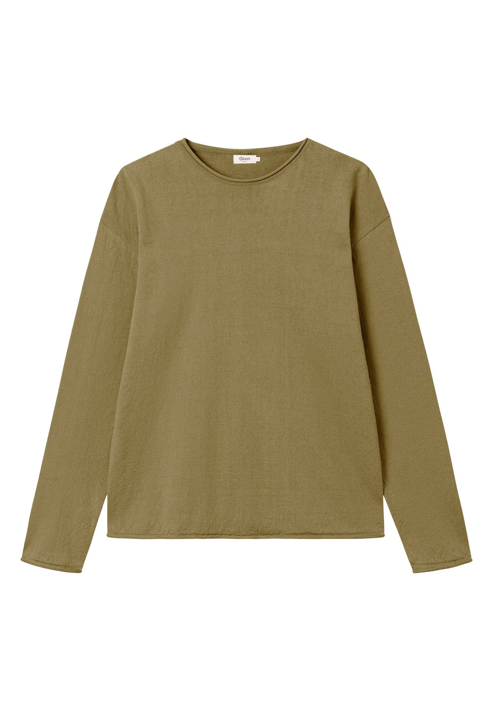 Organic Cotton Knit Sweater DENIS - Olive Oil Givn Berlin