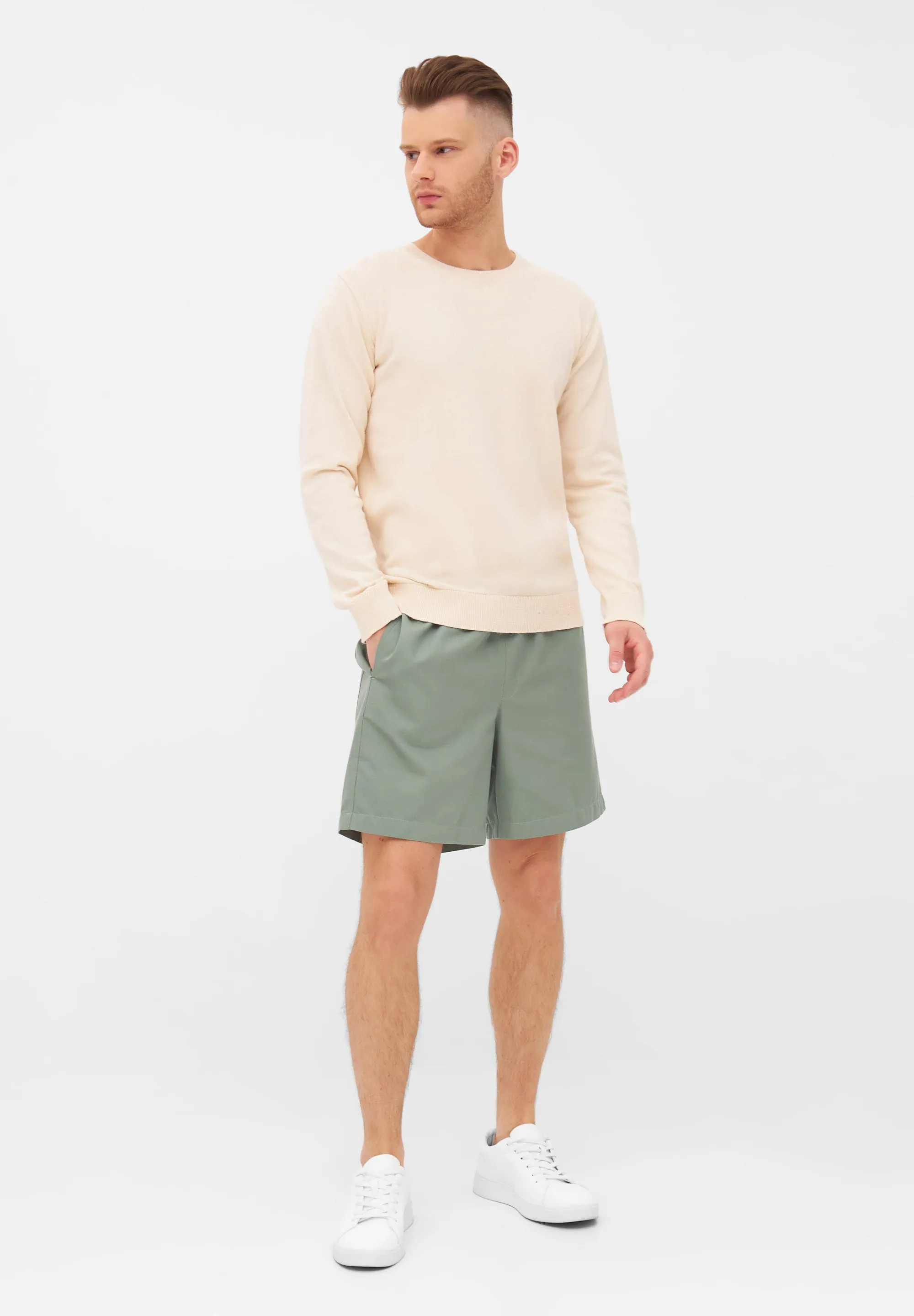 Organic Cotton Knit Sweater EDDIE - Off White Givn Berlin