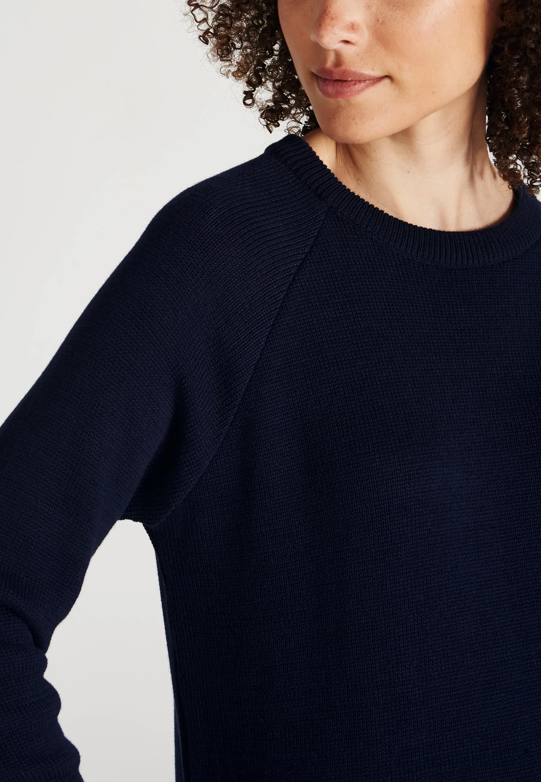 Organic Cotton Knit Sweater ERICA - Blue Givn Berlin