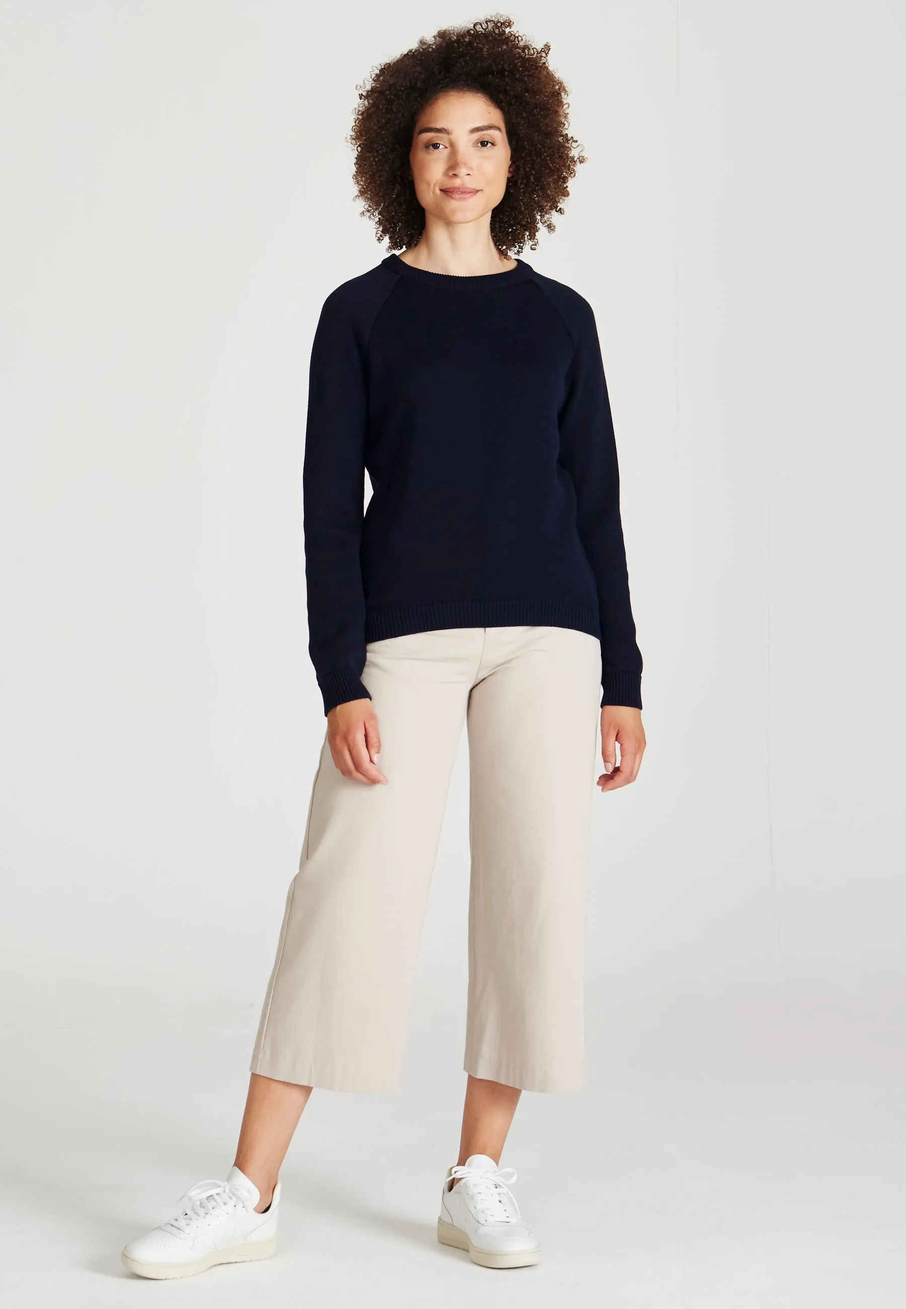 Organic Cotton Knit Sweater ERICA - Blue Givn Berlin