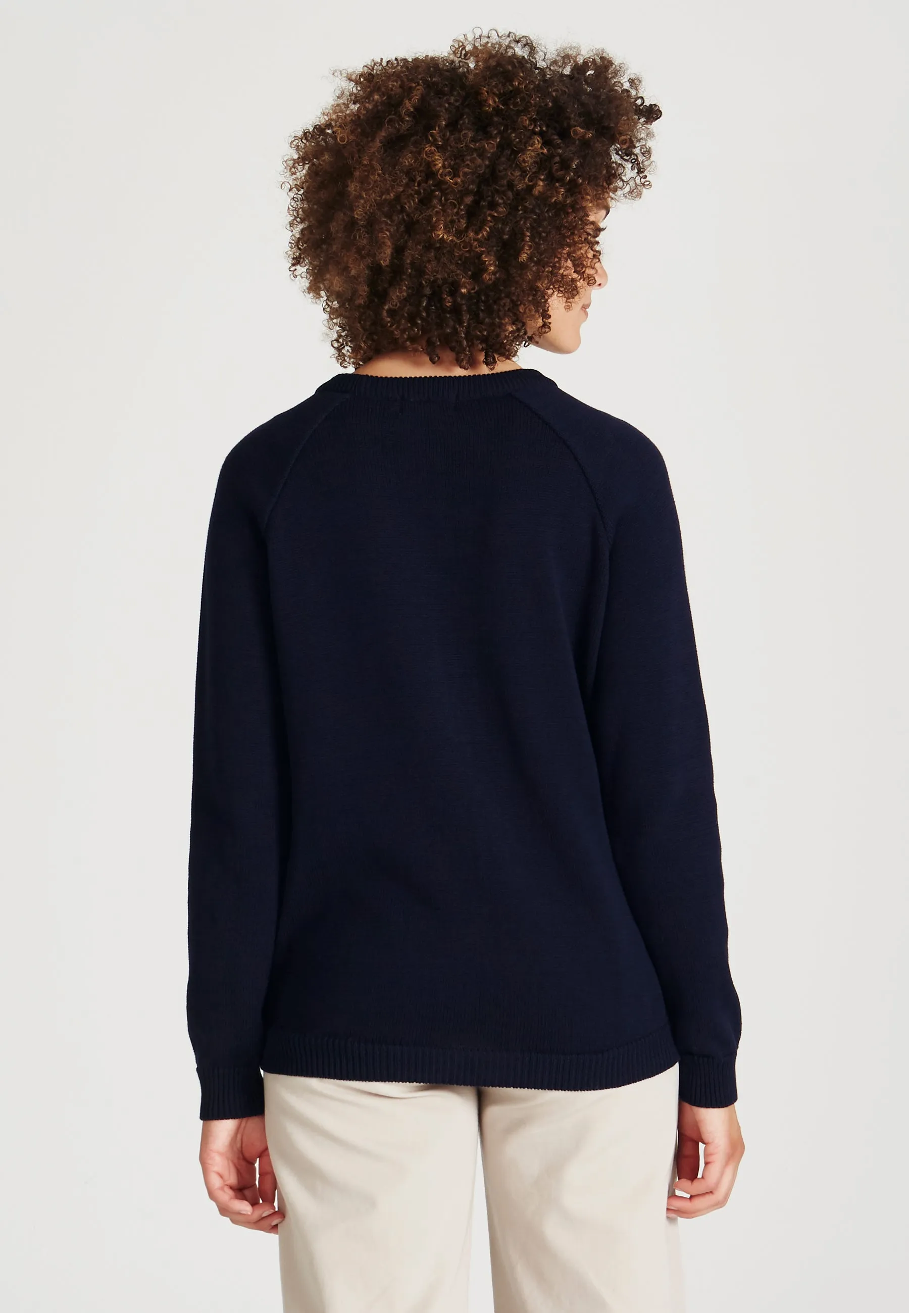 Organic Cotton Knit Sweater ERICA - Blue Givn Berlin