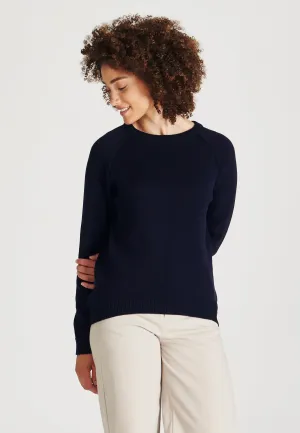 Organic Cotton Knit Sweater ERICA - Blue Givn Berlin