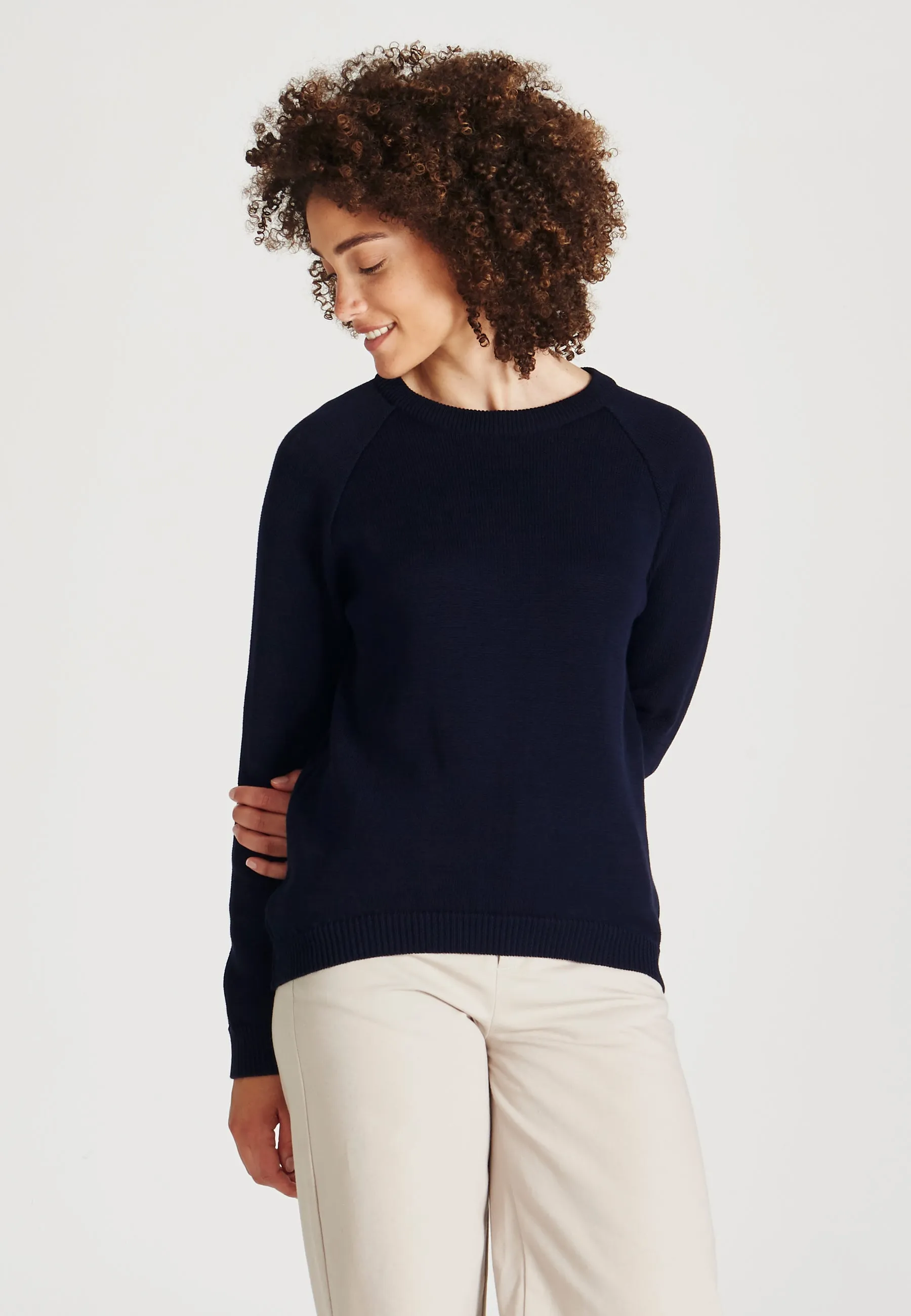Organic Cotton Knit Sweater ERICA - Blue Givn Berlin