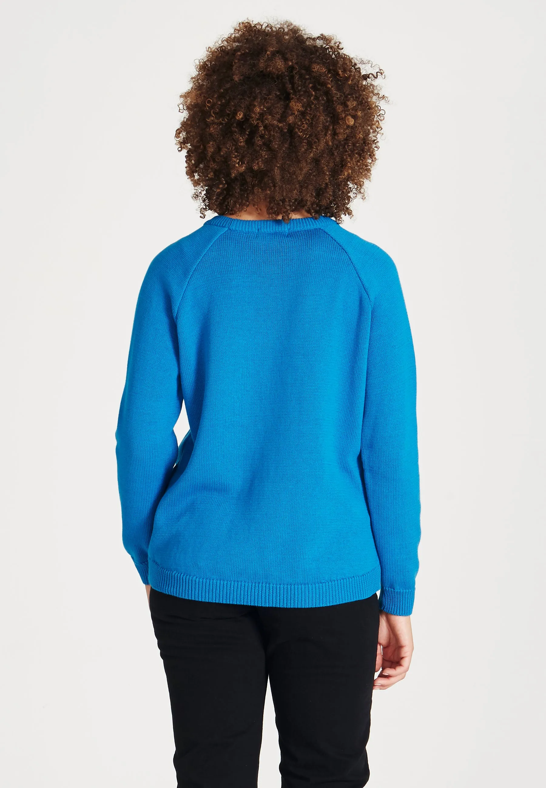 Organic Cotton Knit Sweater ERICA - Imperial Blue Givn Berlin