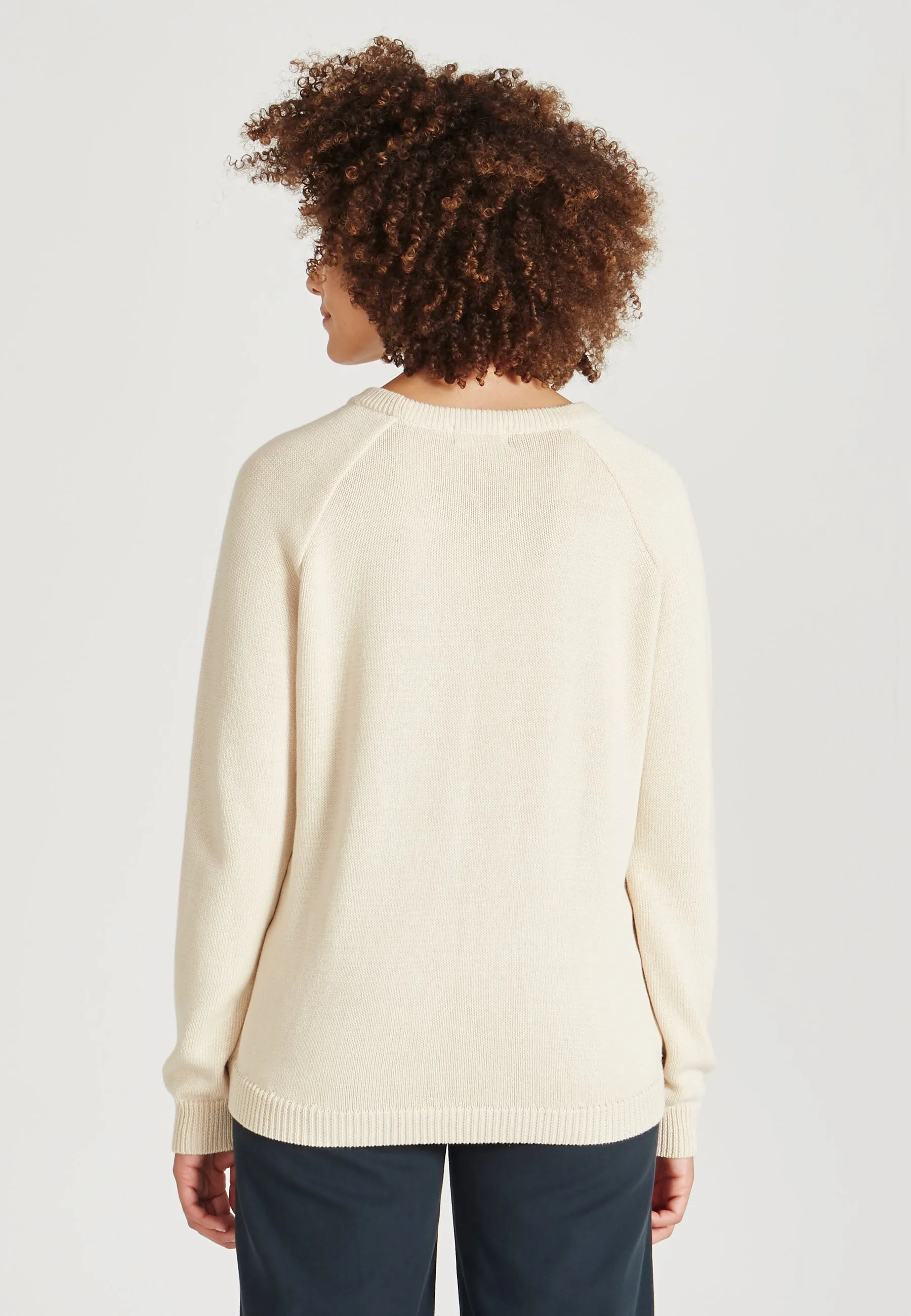 Organic Cotton Knit Sweater ERICA - Light Beige Givn Berlin