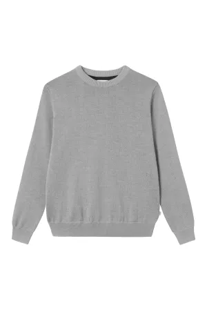 Organic Cotton Knit Sweater FIETE - Light Grey Givn Berlin