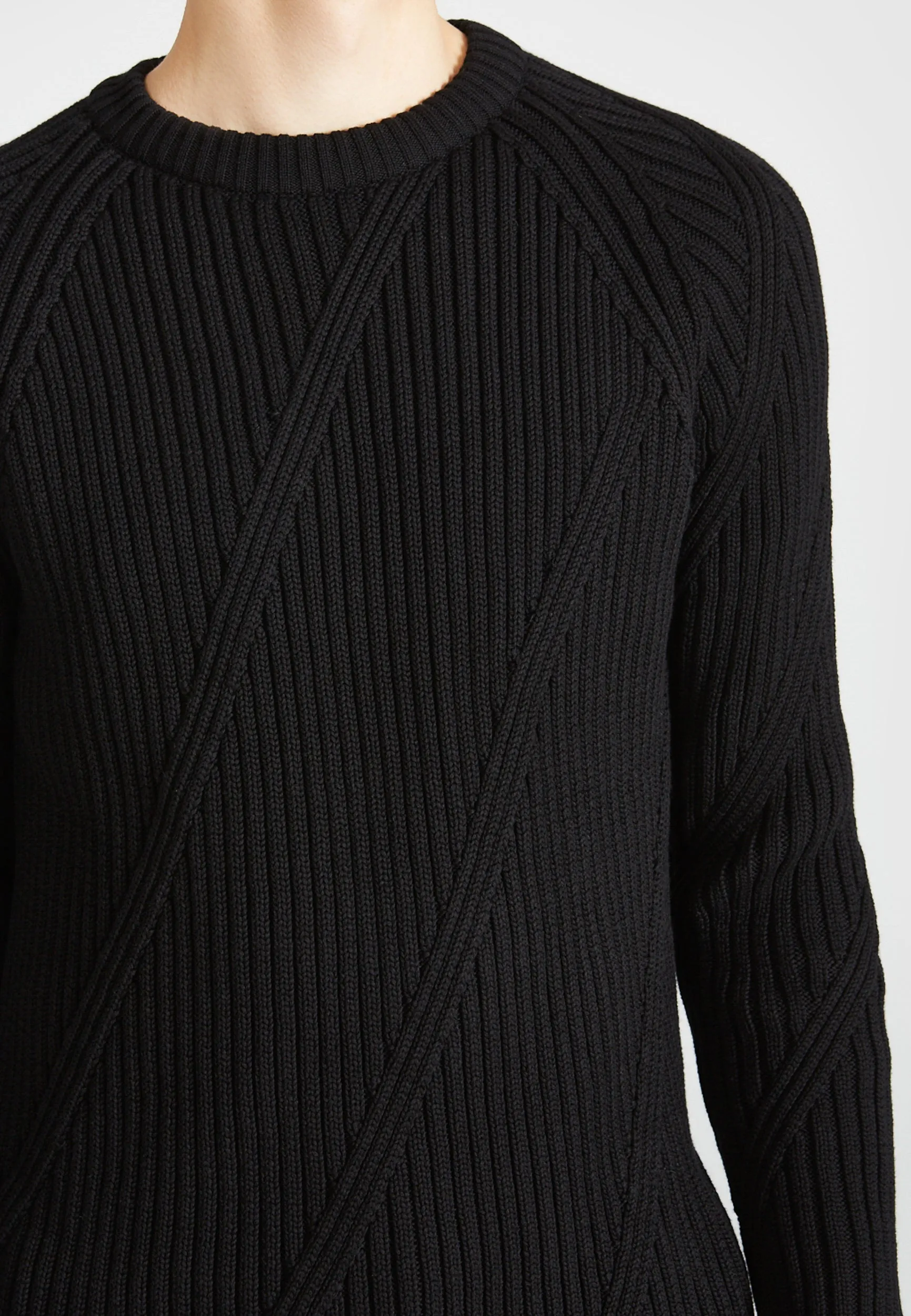 Organic Cotton Knit Sweater JULIAN - Black Givn Berlin
