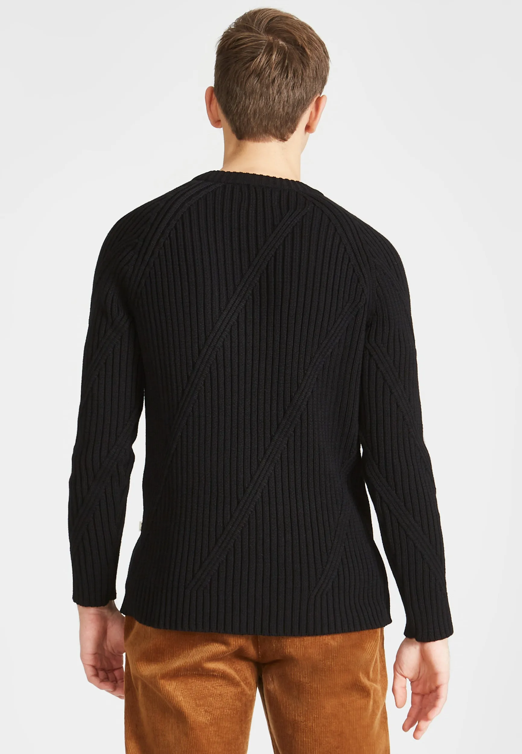 Organic Cotton Knit Sweater JULIAN - Black Givn Berlin