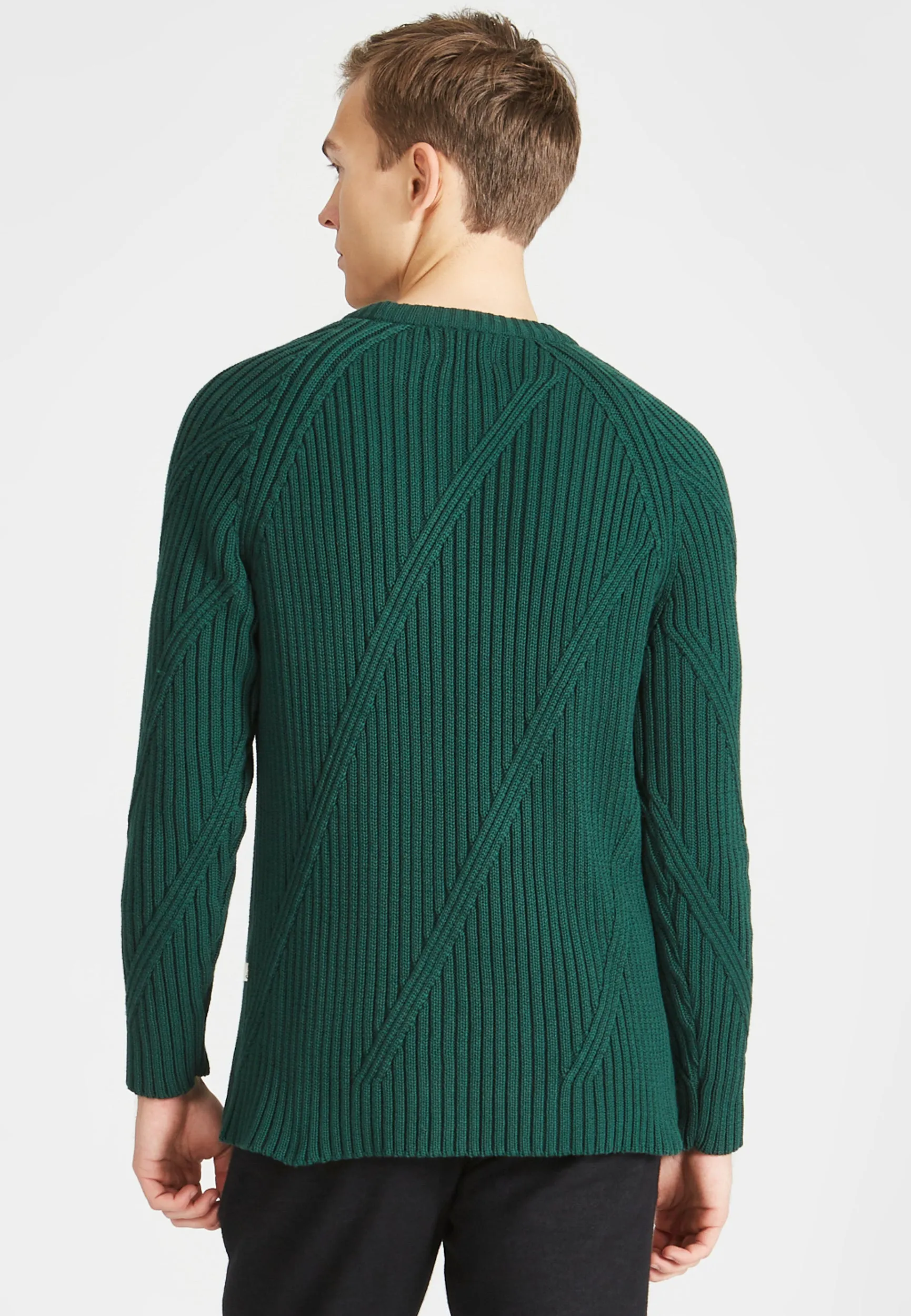 Organic Cotton Knit Sweater JULIAN - Cedar Green Givn Berlin