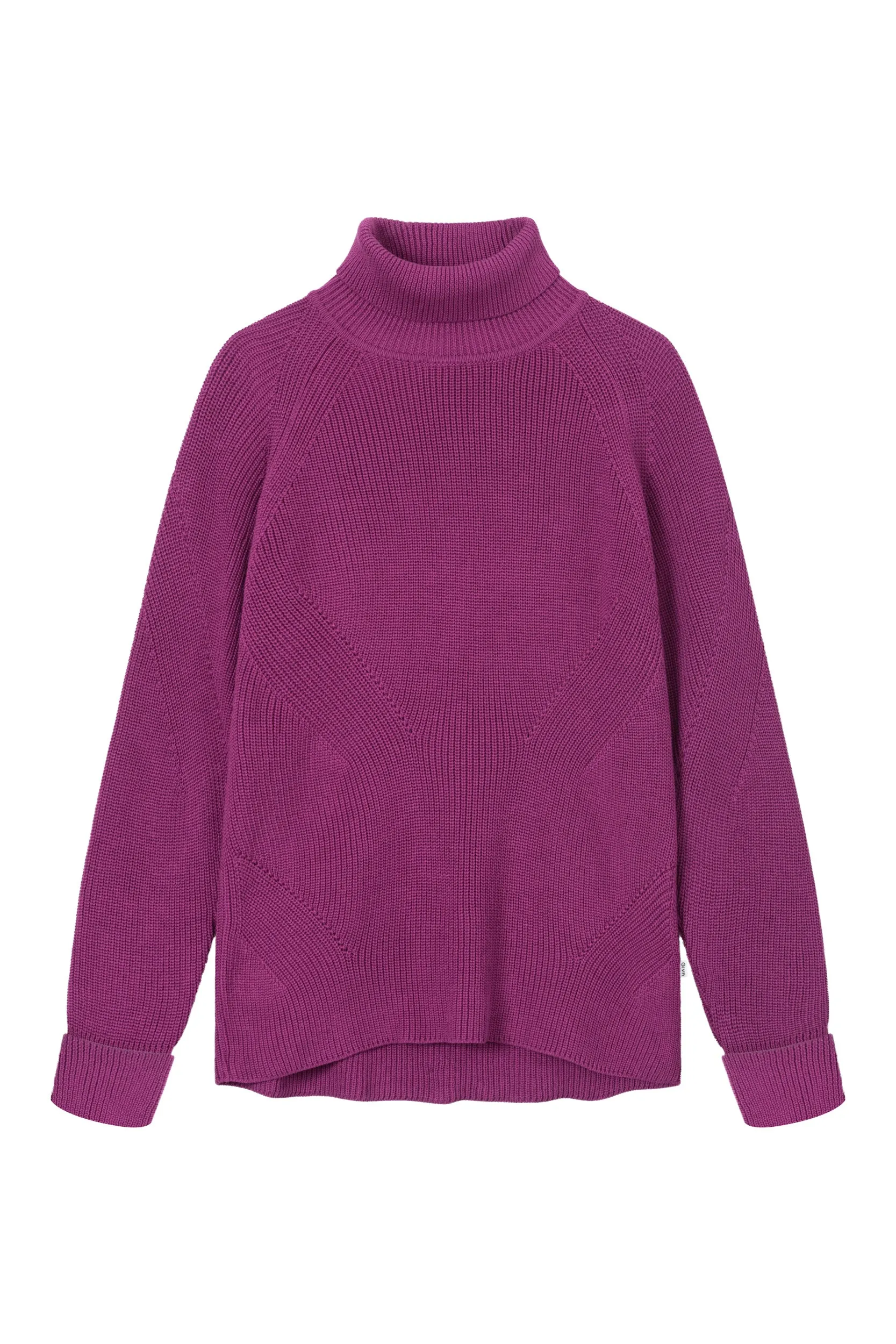 Organic Cotton Knit Sweater MALIKA - Dark Pink Givn Berlin