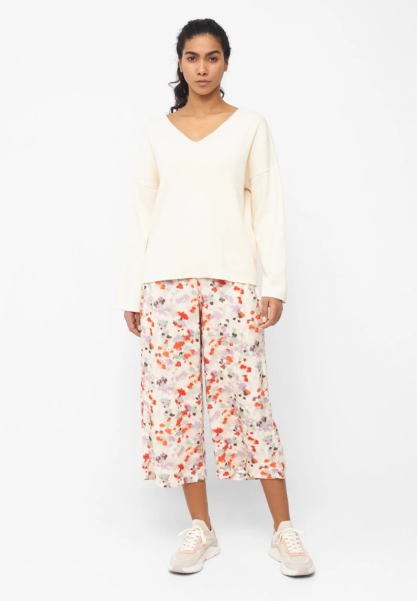 Organic Cotton Knit Sweater PALOMA - Off White Givn Berlin