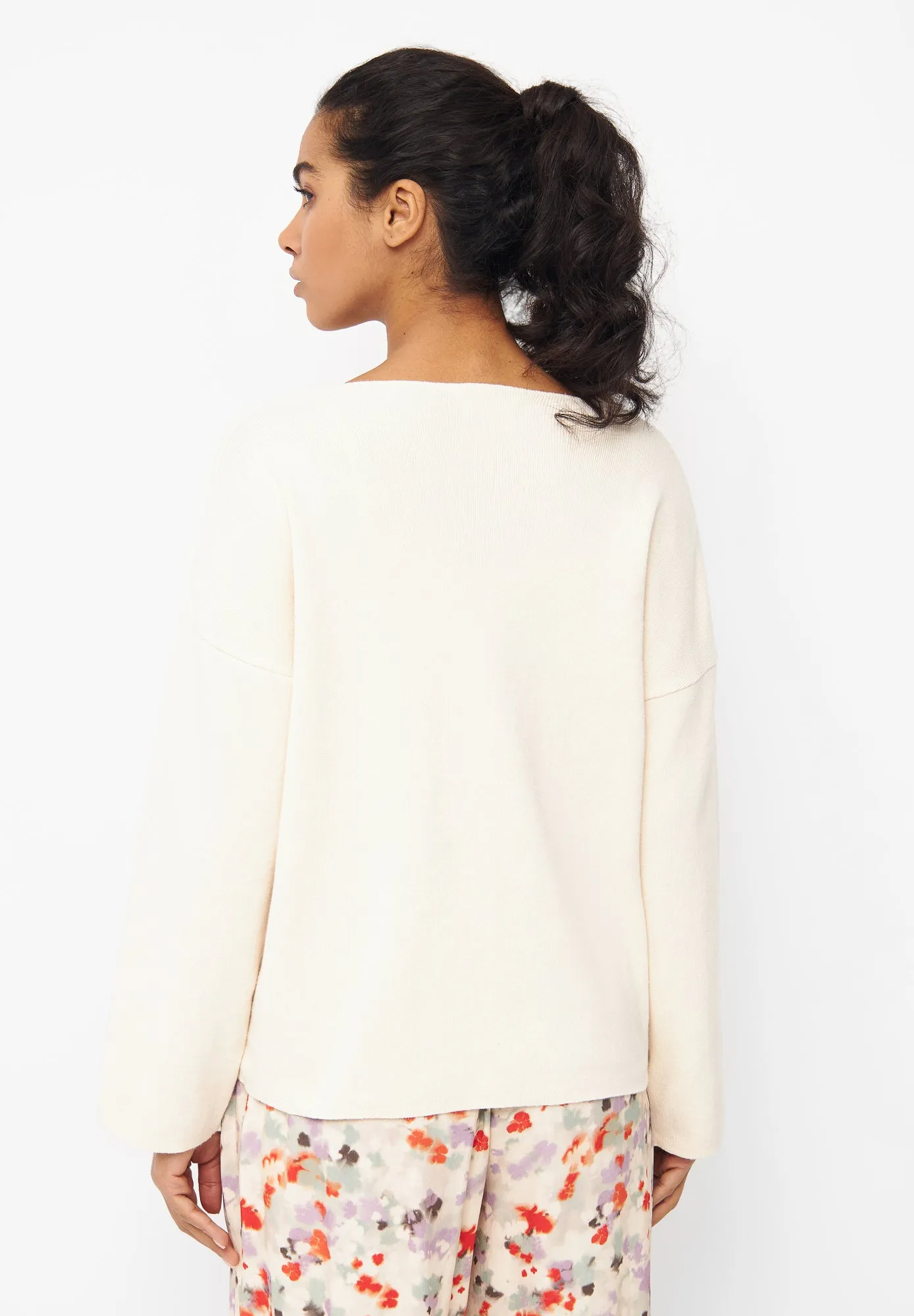 Organic Cotton Knit Sweater PALOMA - Off White Givn Berlin