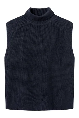 Organic Cotton Knitted Sweater KEIRA - Midnight Blue Givn Berlin